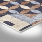 Preview: Bakana 012 - Fliese Ornament Blau/Beige